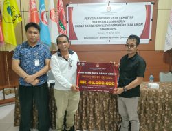 KPU Manado Serahkan Santunan Bagi Badan Adhoc yang Meninggal Dunia