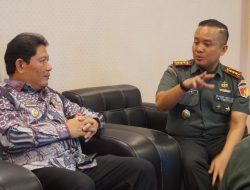 Dandim Manado Terima Kunjungan Silaturahmi Pj Bupati Minahasa