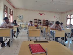 136 Siswa SMAN 1 Guru Lombok Kalawat Ikut UAS