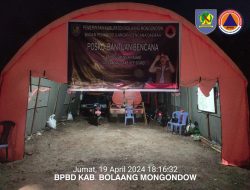 Pemkab Bolmong Buka Posko Bantuan Erupsi Gunung Ruang Sitaro