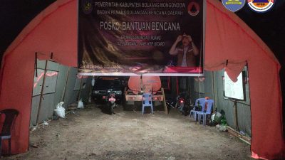 Pemkab Bolmong Buka Posko Bantuan Erupsi Gunung Ruang Sitaro