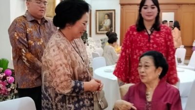 Rita dan Rio Silaturahmi Lebaran di Rumah Ketum Megawati Soekarnoputri