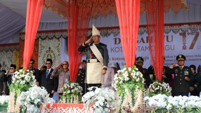 Wali Kota Asripan Nani Irup Peringatan Hari Ulang Tahun ke 17 Kota Kotamobagu
