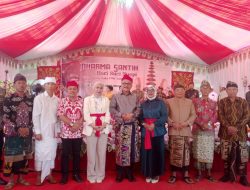 Bupati Limi Mokodompit Hadiri Hari Raya Nyepi Tahun Baru Saja di Desa Werdi Agung