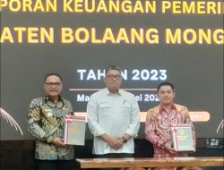 Bupati Limi Mokodompit Pertahankan Predikat Opini WTP Pemkab Bolmong