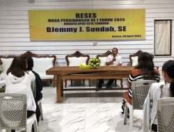 DPRD Tomohon Gelar Reses Masa Persidangan Pertama