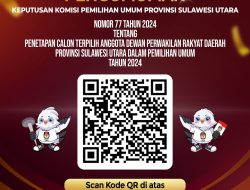 KPU Sulut Umumkan Anggota DPRD Sulut Terpilih Tahun 2024
