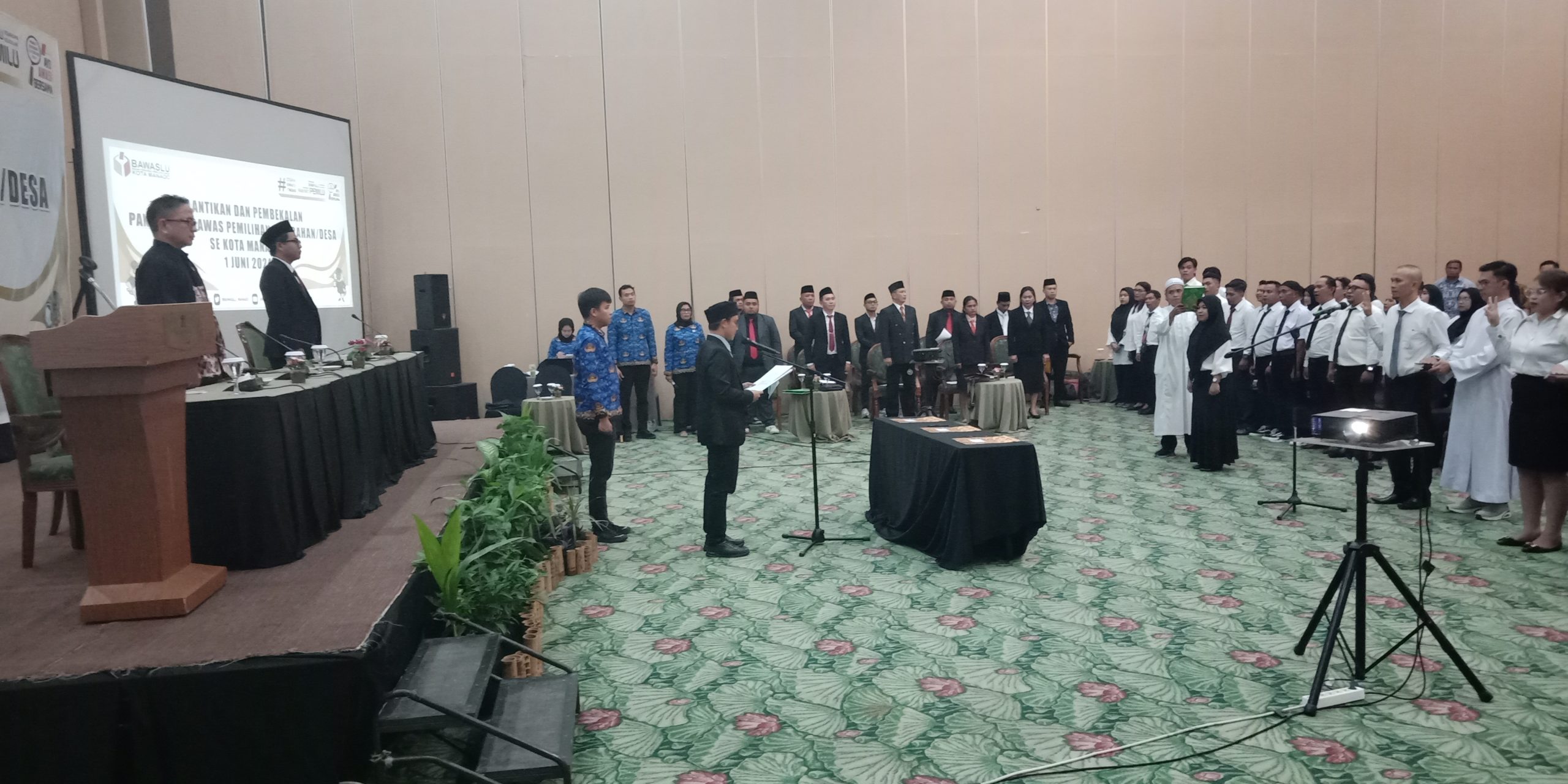 LANGSUNG BERTUGAS: Pelantikan PKD se Kota Manado.