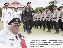 Bupati Bolmong Jadi Inspektur Upacara HUT Bhayangkara