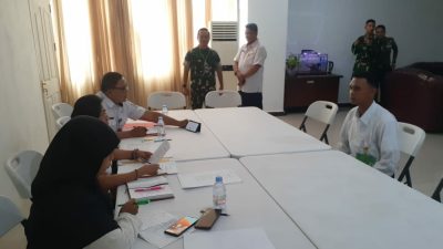 Dandim 1309/Manado Pantau Langsung Seleksi Calon Bintara TNI AD Keahlian Pertanian