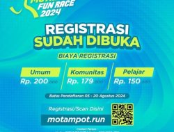 Gandeng KPU dan Bawaslu, Kejari Kotamobagu Gelar Event Motampot Fest Fun Race 2024