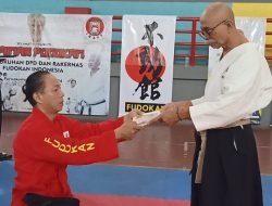 Pengda INAFF Sulut Dikukuhkan, Tindangen Kantongi Sertifikat Diploma Sabuk Hitam DAN 5