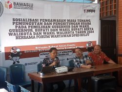 Bawaslu Sulut Gandeng Forward Lakukan Sosialisasi Masa Tenang