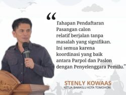 Begini Kata Bawaslu Tomohon Soal Pendaftaran Bapaslon Pilwako