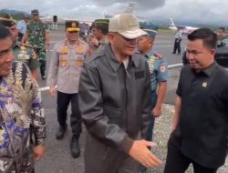 Tiba di Manado, Menhan Disambut Gubernur dan Ketua Komisi I
