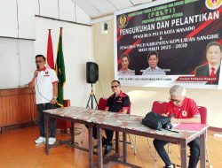 Joseph Kopalit Lantik Pengcab PELTI Manado dan Sangihe