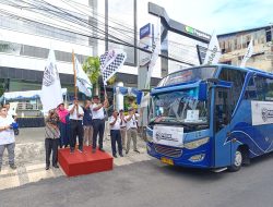 210 Orang Nikmati Mudik Gratis dari Pegadaian Kanwil V Manado