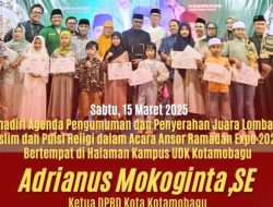 Ketua DPRD Kotamobagu Hadiri dan Turut Sukseskan Ansor Ramadhan Expo 2025