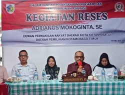 Dengarkan Aspirasi Masyarakat, Ketua DPRD Adrianus Mokoginta Gelar Reses di Kecamatan Kotamobagu Timur