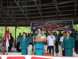 Pelantikan Pengurus TP-PKK Desa se- Kecamatan Ratatotok Diwarnai Penanaman Kobuma di Kebun PKK
