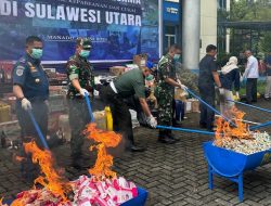 Bea Cukai Musnahkan Barang Ilegal yang Beresiko Merugikan Negara