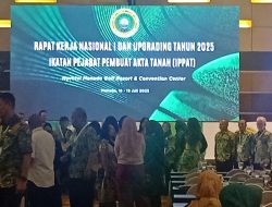 Walikota Andrei Angouw Dampingi Menteri ATR-BPN Nuzron Wahid, Hadiri Rakernas 1 Ikatan Pejabat Pembuat Akta Tanah