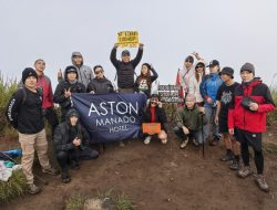 GM dan Karyawan Hotel Aston Manado, Taklukan Gunung Klabat Dan Soputan