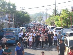 Bupati Ronald Kandoli, Pimpin Apel Olah Raga Bersama Pentingnya Hidup Sehat