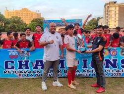 Minut Jawara Kejuaraan Sepak Bola Antarpelajar Piala Gubernur Sulut 2025