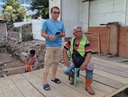 Ketua MJKS Stenly Towoliu Sorot Proyek Mandek Depan Kantor Walikota