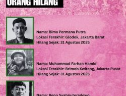 KontraS Laporkan 3 Orang Masih Hilang Pasca Demo Agustus