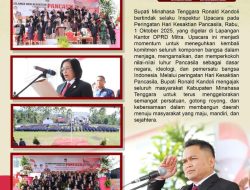Peringati Hari Kesaktian Pancasila, Bupati Ronald Kandoli Inspektur Upacara