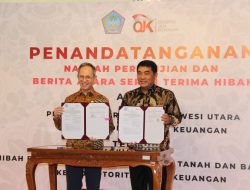 OJK Terima Hibah Pemprov Sulut Berupa Aset Rp11,16 Miliar
