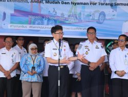 Wali Kota Andrei Angouw Hadiri Launching Angkutan Massal Buy The Service