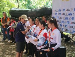 Minahasa Kawinkan Emas Arung Jeram Nomor Sprint Porprov XII Sulut