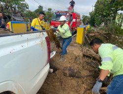 Respons Cepat JRBM Bantu Tangani Luapan Sungai di Desa Bakan