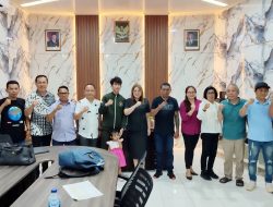 Pengurus KONI Sulut Sambut Vicky Tahumil Jr di Sekretariat, Magdalena: Banyak Selamat