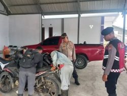 Polres Mitra Tindak Knalpot Brong di Pos Pam Basaan, Jaga Stabilitas Kamtibmas Kondusif