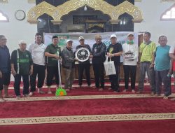 Jelang Peringatan 1 Abad NU, PWNU Sulawesi Utara Gelar Bersih – bersih Masjid