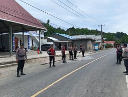 Ciptakan Kamtibmas Kondusif, Polisi Gelar Operasi Sajam dan Knalpot Brong di Desa Basaan