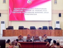 Sekda Bolmong Buka Sosialisasi Perpres 46/2025 tentang Pengadaan Barang dan Jasa