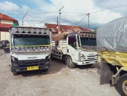 Angkut Material Tanpa Izin, Tiga Truk Tambang Ilegal Diamankan di Mapolres Kotamobagu