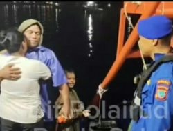 Sempat Hilang Akibat Mesin Rusak, Nelayan Asal Bitung Ditemukan Ditpolairud Polda Sulut