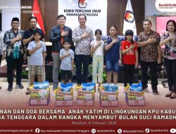 Jelang Bulan Suci Ramadhan, KPU Mitra Gelar Doa Bersama dan Bantu Anak Yatim