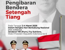 Tiga Hari Berkabung Nasional,  Bendera Merah Putih Dikibarkan Setengah Tiang