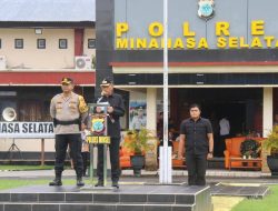 Bupati FDW Bacakan Amanat Kapolri pada Apel Operasi Ketupat Samrat di Minsel