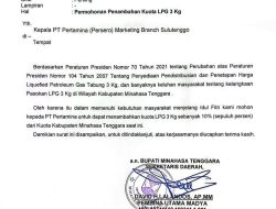 Pemkab Mitra Minta Tambahan Kuota LPG 3 Kg, Respons Pertamina Masih Ditunggu