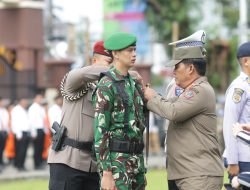 Gubernur Yulius Pimpin Apel Gelar Pasukan Operasi Ketupat 2026 di Mapolda Sulut