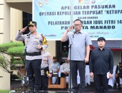 Polresta Manado Gelar Apel Pasukan Operasi Ketupat Samrat 2026, Siap Amankan Idul Fitri