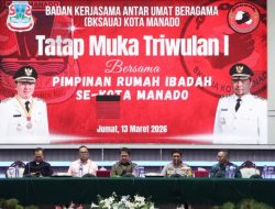 Kapolresta Manado Hadiri Tatap Muka Triwulan I Bersama Pimpinan Rumah Ibadah se-Kota Manado